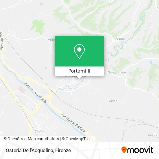 Mappa Osteria De l'Acquolina