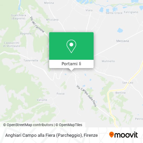 Mappa Anghiari Campo alla Fiera (Parcheggio)