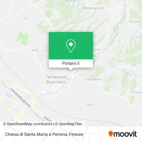 Mappa Chiesa di Santa Maria a Pernina