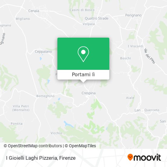 Mappa I Gioielli Laghi Pizzeria