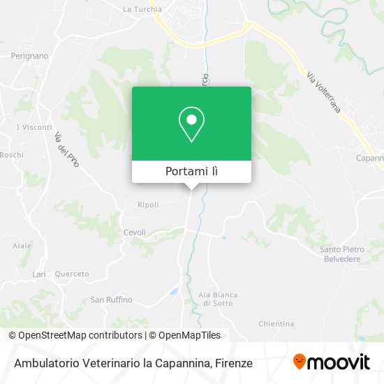 Mappa Ambulatorio Veterinario la Capannina