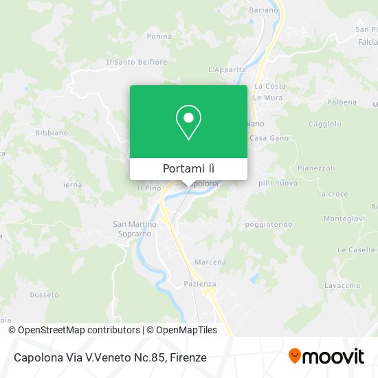 Mappa Capolona Via V.Veneto Nc.85