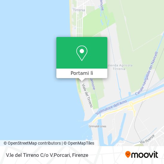 Mappa V.le del Tirreno C/o V.Porcari