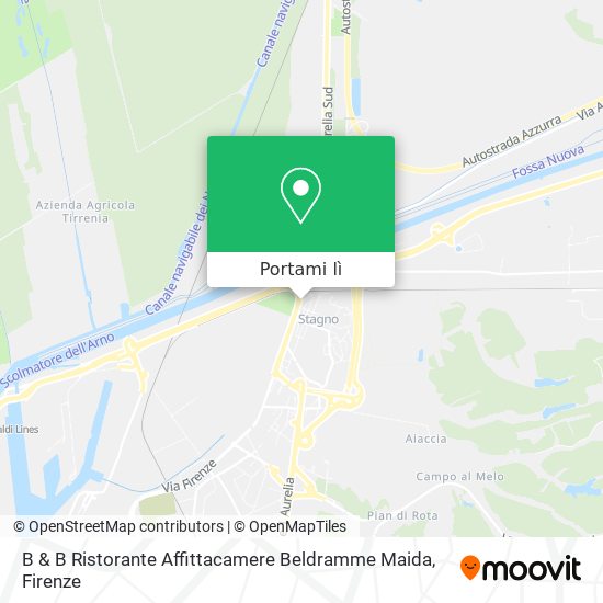 Mappa B & B Ristorante Affittacamere Beldramme Maida