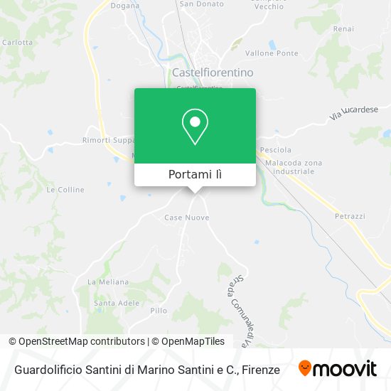 Mappa Guardolificio Santini di Marino Santini e C.