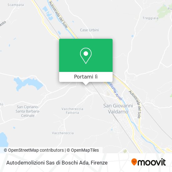 Mappa Autodemolizioni Sas di Boschi Ada