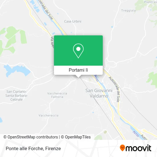 Mappa Ponte alle Forche