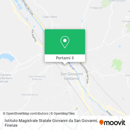 Mappa Istituto Magistrale Statale Giovanni da San Giovanni