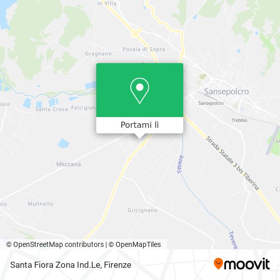 Mappa Santa Fiora Zona Ind.Le