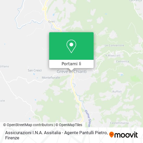 Mappa Assicurazioni I.N.A. Assitalia - Agente Pantulli Pietro