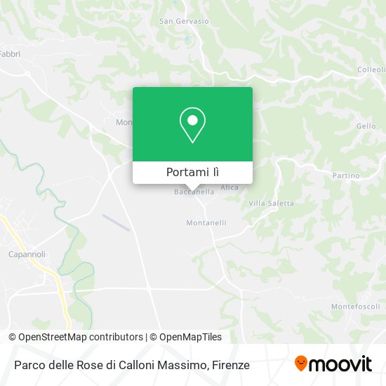 Mappa Parco delle Rose di Calloni Massimo