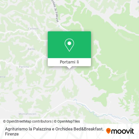 Mappa Agriturismo la Palazzina e Orchidea Bed&Breakfast