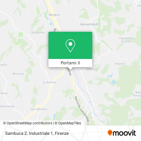 Mappa Sambuca Z. Industriale 1