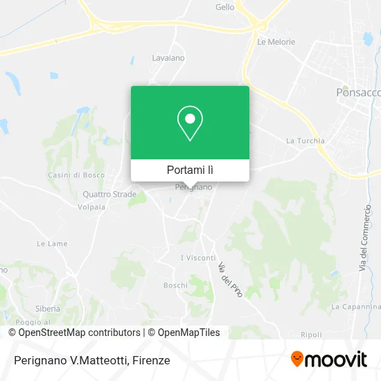 Mappa Perignano V.Matteotti