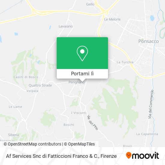Mappa Af Services Snc di Fatticcioni Franco & C.