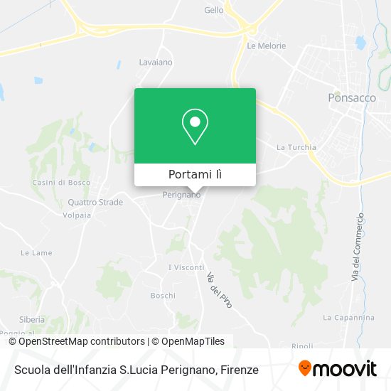 Mappa Scuola dell'Infanzia S.Lucia Perignano