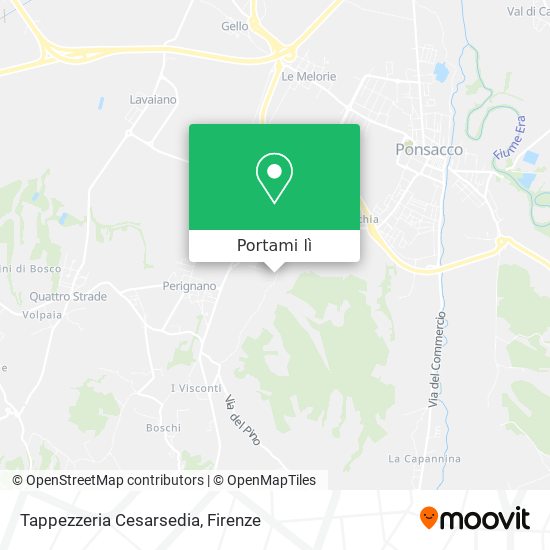 Mappa Tappezzeria Cesarsedia