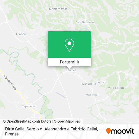 Mappa Ditta Cellai Sergio di Alessandro e Fabrizio Cellai