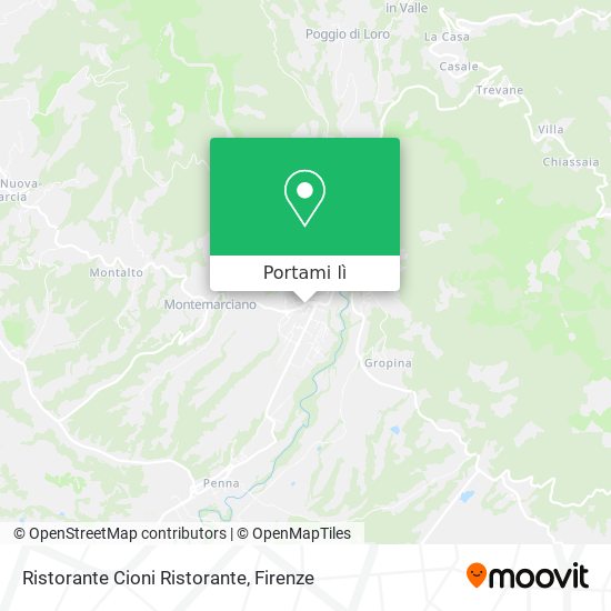 Mappa Ristorante Cioni Ristorante