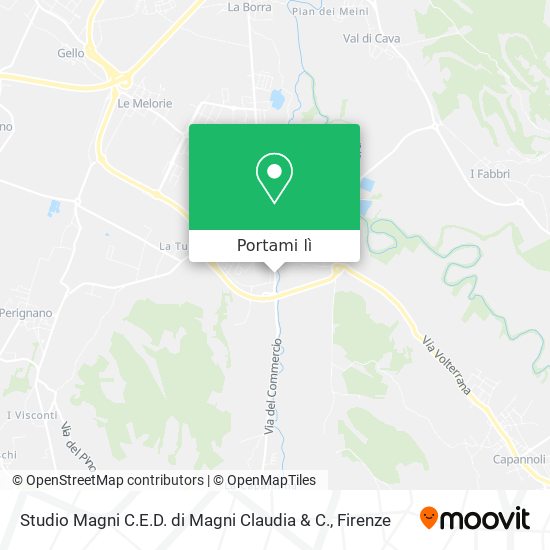 Mappa Studio Magni C.E.D. di Magni Claudia & C.