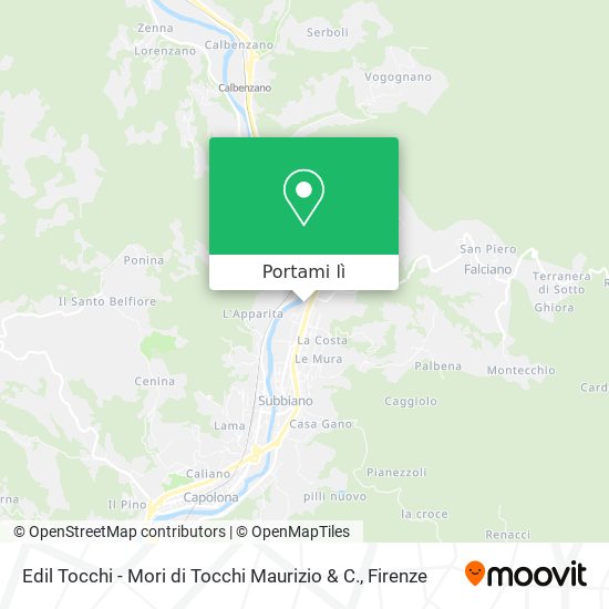 Mappa Edil Tocchi - Mori di Tocchi Maurizio & C.