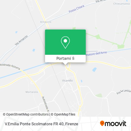 Mappa V.Emilia Ponte Scolmatore FR 40