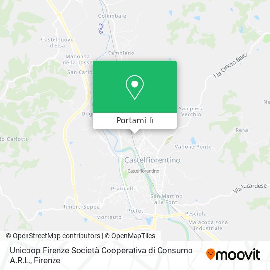Mappa Unicoop Firenze Società Cooperativa di Consumo A.R.L.