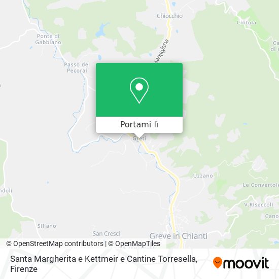 Mappa Santa Margherita e Kettmeir e Cantine Torresella