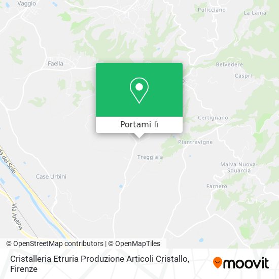 Mappa Cristalleria Etruria Produzione Articoli Cristallo