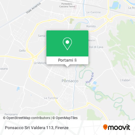 Mappa Ponsacco Srt Valdera 113