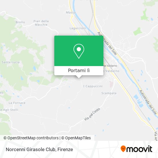 Mappa Norcenni Girasole Club