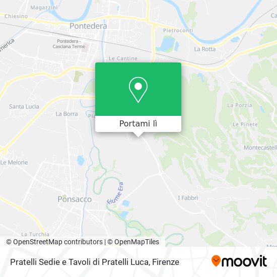 Mappa Pratelli Sedie e Tavoli di Pratelli Luca