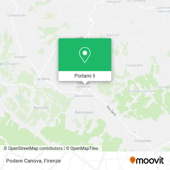 Mappa Podere Canova