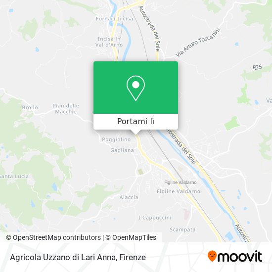 Mappa Agricola Uzzano di Lari Anna