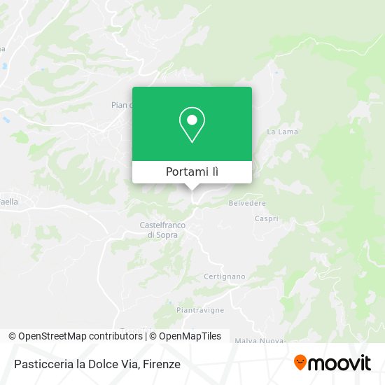 Mappa Pasticceria la Dolce Via
