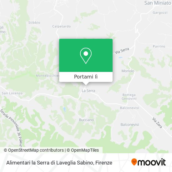 Mappa Alimentari la Serra di Laveglia Sabino