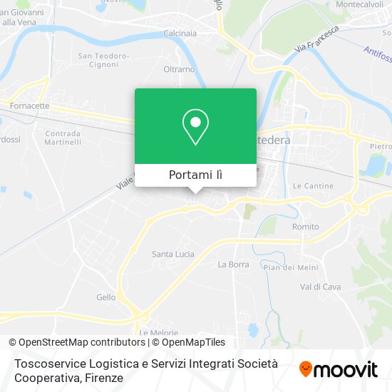 Mappa Toscoservice Logistica e Servizi Integrati Società Cooperativa