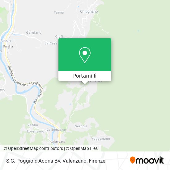 Mappa S.C. Poggio d'Acona Bv. Valenzano