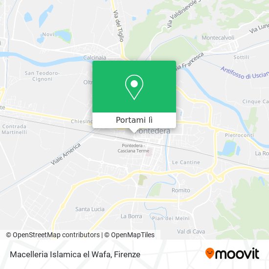 Mappa Macelleria Islamica el Wafa