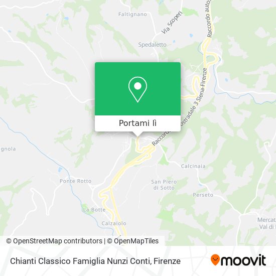 Mappa Chianti Classico Famiglia Nunzi Conti