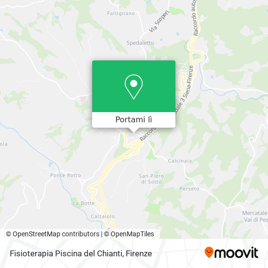 Mappa Fisioterapia Piscina del Chianti