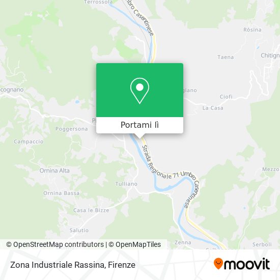 Mappa Zona Industriale Rassina