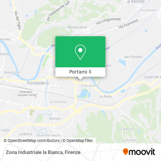 Mappa Zona Industriale la Bianca