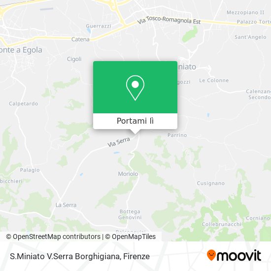 Mappa S.Miniato V.Serra Borghigiana