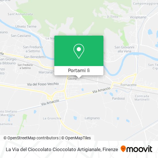 Mappa La Via del Cioccolato Cioccolato Artigianale