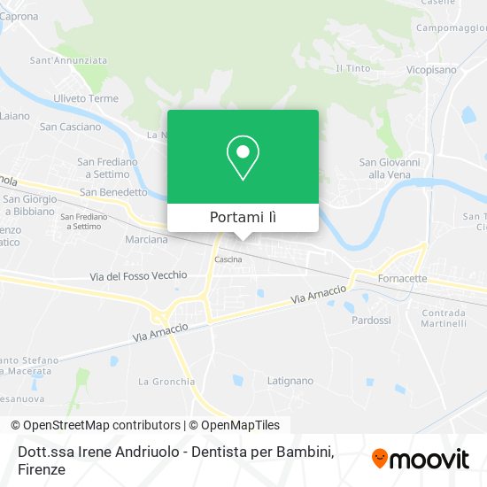 Mappa Dott.ssa Irene Andriuolo - Dentista per Bambini