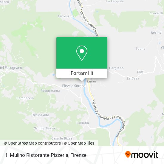 Mappa Il Mulino Ristorante Pizzeria