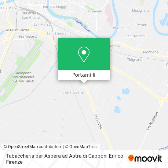 Mappa Tabaccheria per Aspera ad Astra di Capponi Enrico