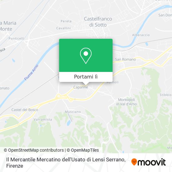 Mappa Il Mercantile Mercatino dell'Usato di Lensi Serrano