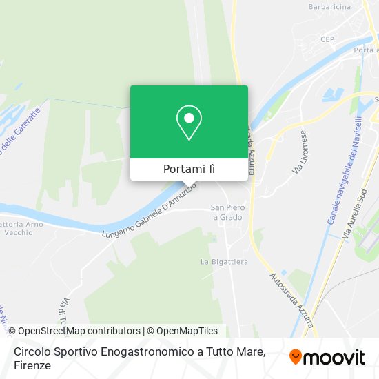 Mappa Circolo Sportivo Enogastronomico a Tutto Mare